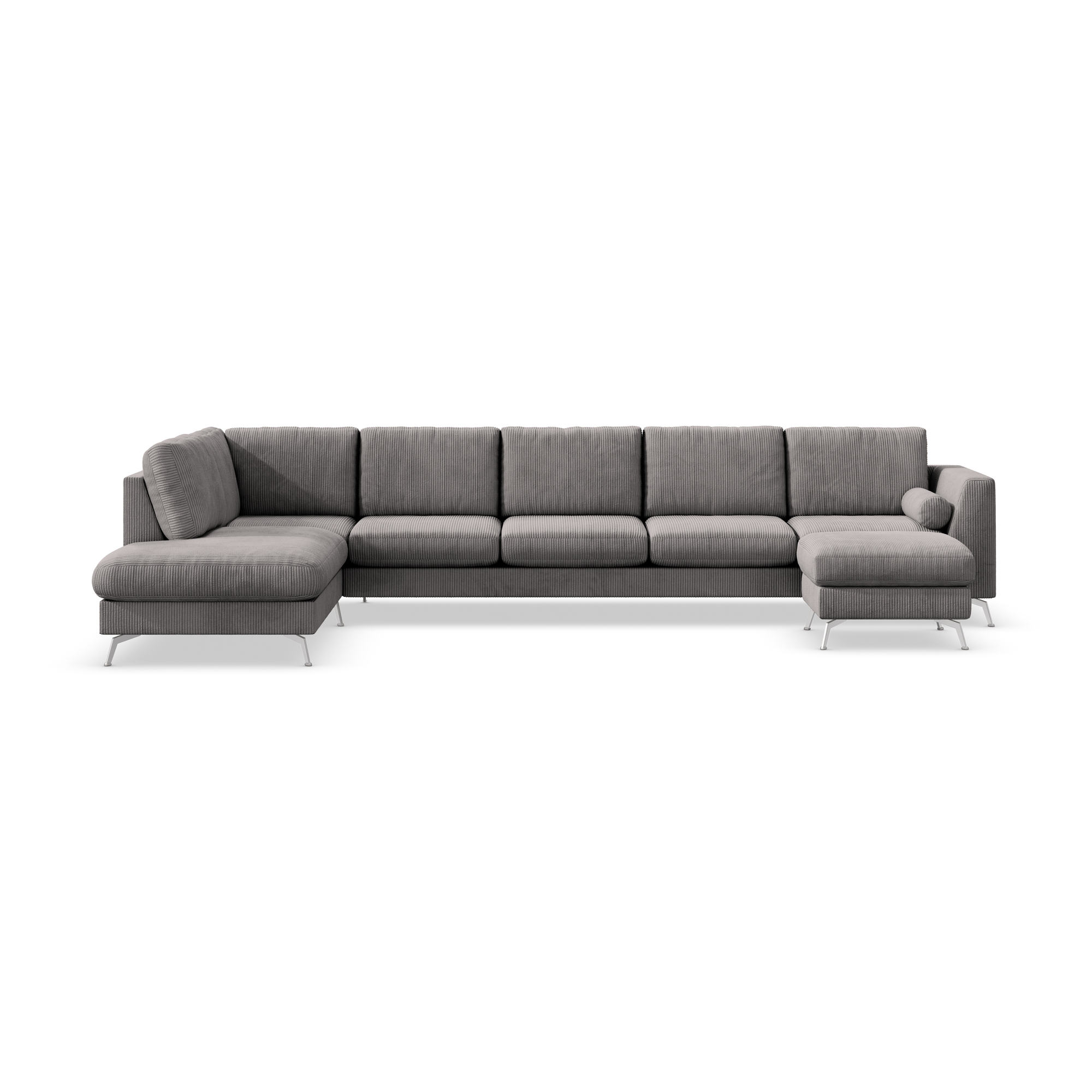 6-sitssoffa Scandinavian Choice Ocean Lyx U-formad med Schäslong 395 cm inkl Fotpall