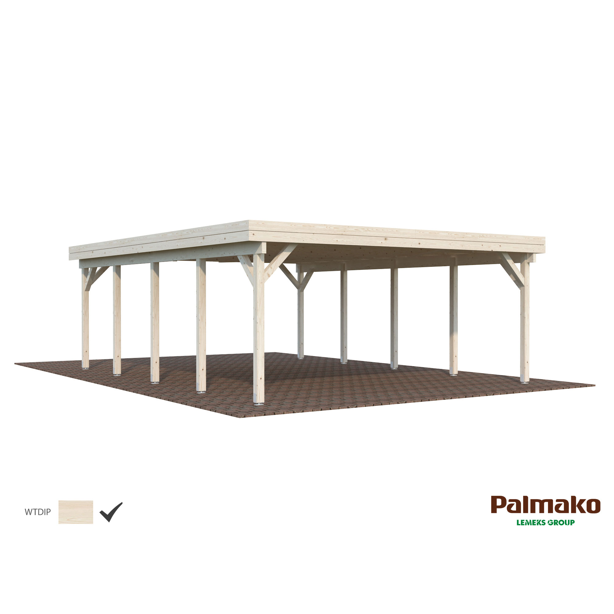 Carport Palmako Karl 40,6 m2