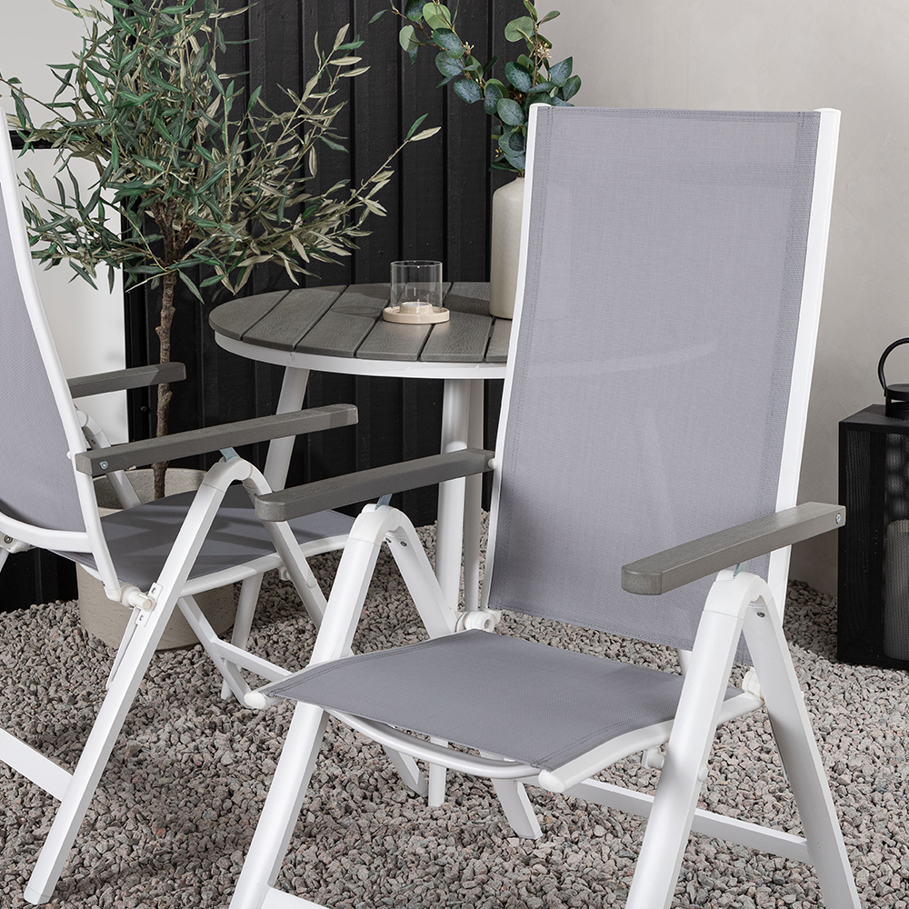 Cafégrupp Venture Home Break Ø90 cm med 2 Albany Stolar