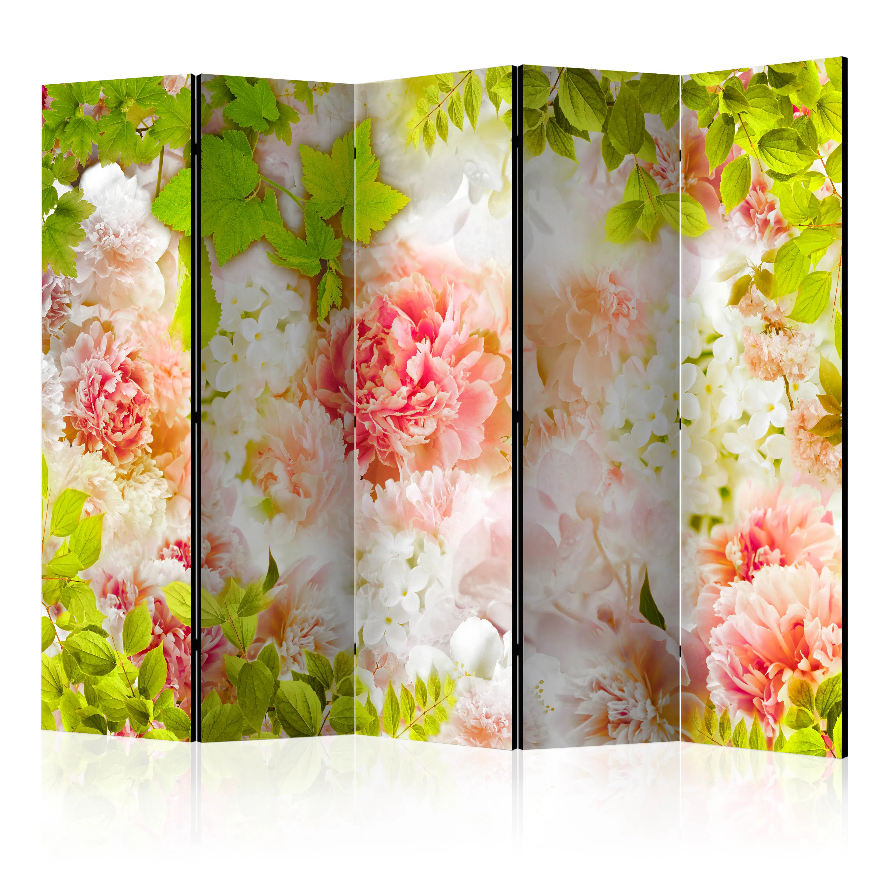Rumsavdelare Skärmvägg Arkiio Bright Peonies II 225x172 cm