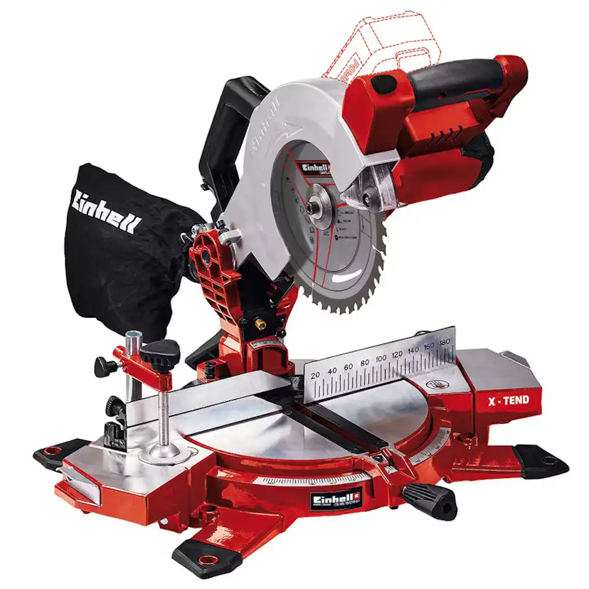 Kap- och Gersåg Einhell TE-MS 18/210 18 V Li-Solo Inkl. Sågbänk