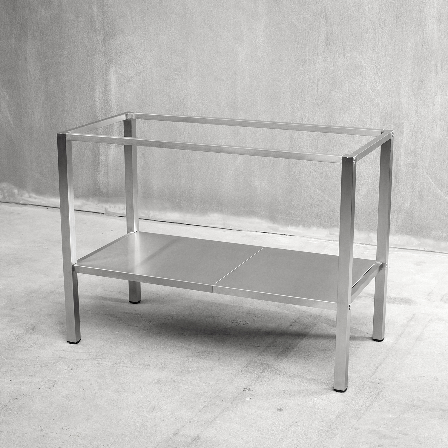 Bänkstativ Vilan Stainless Rostfri Variant Stativ med Underhylla
