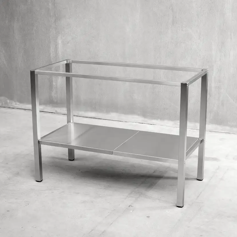 Bänkstativ Vilan Stainless Rostfri Variant Stativ med Underhylla