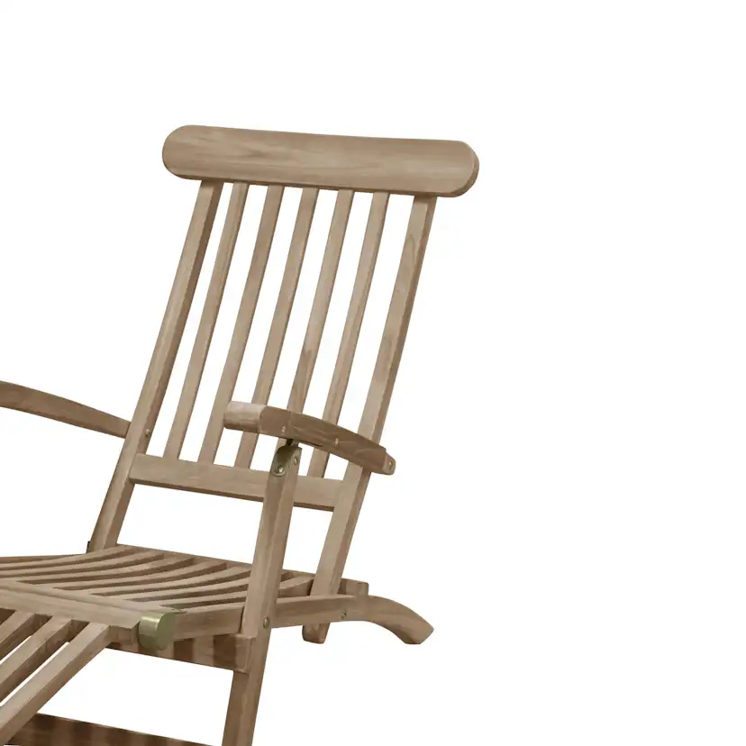 Solstol Venture Home Kiara Däckstol i Teak med Armstöd