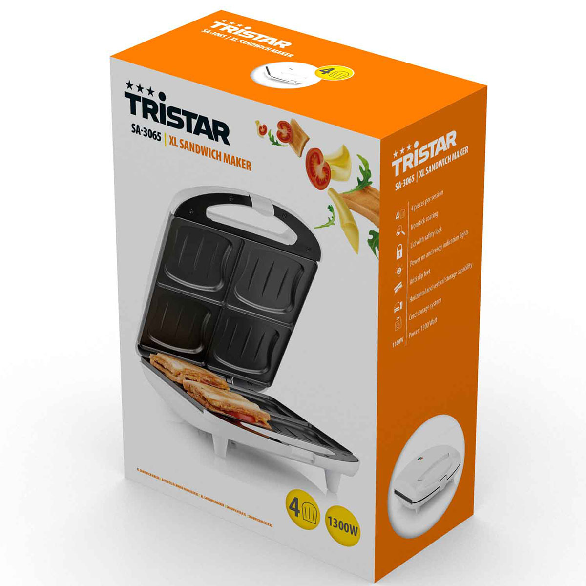 Smörgåsjärn Tristar Snäckform XL