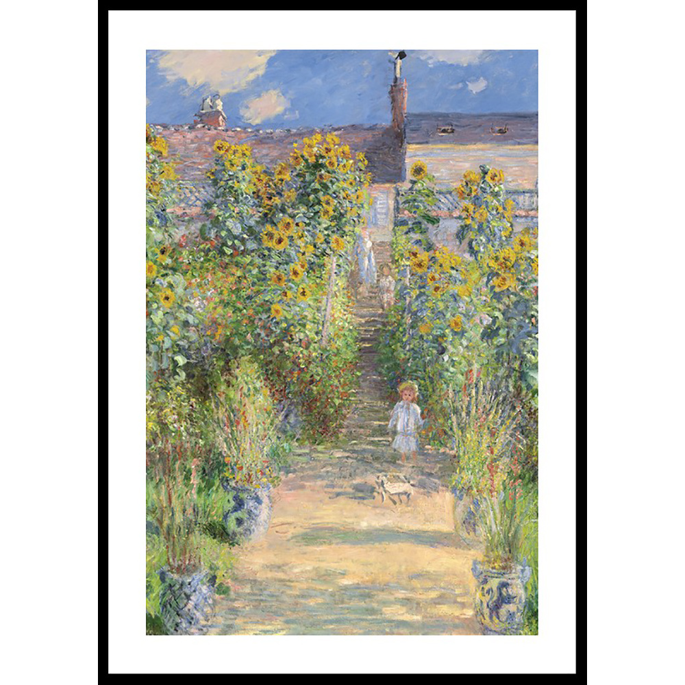 Poster Gallerix The Artist's Garden at Vétheuil By Claude Monet