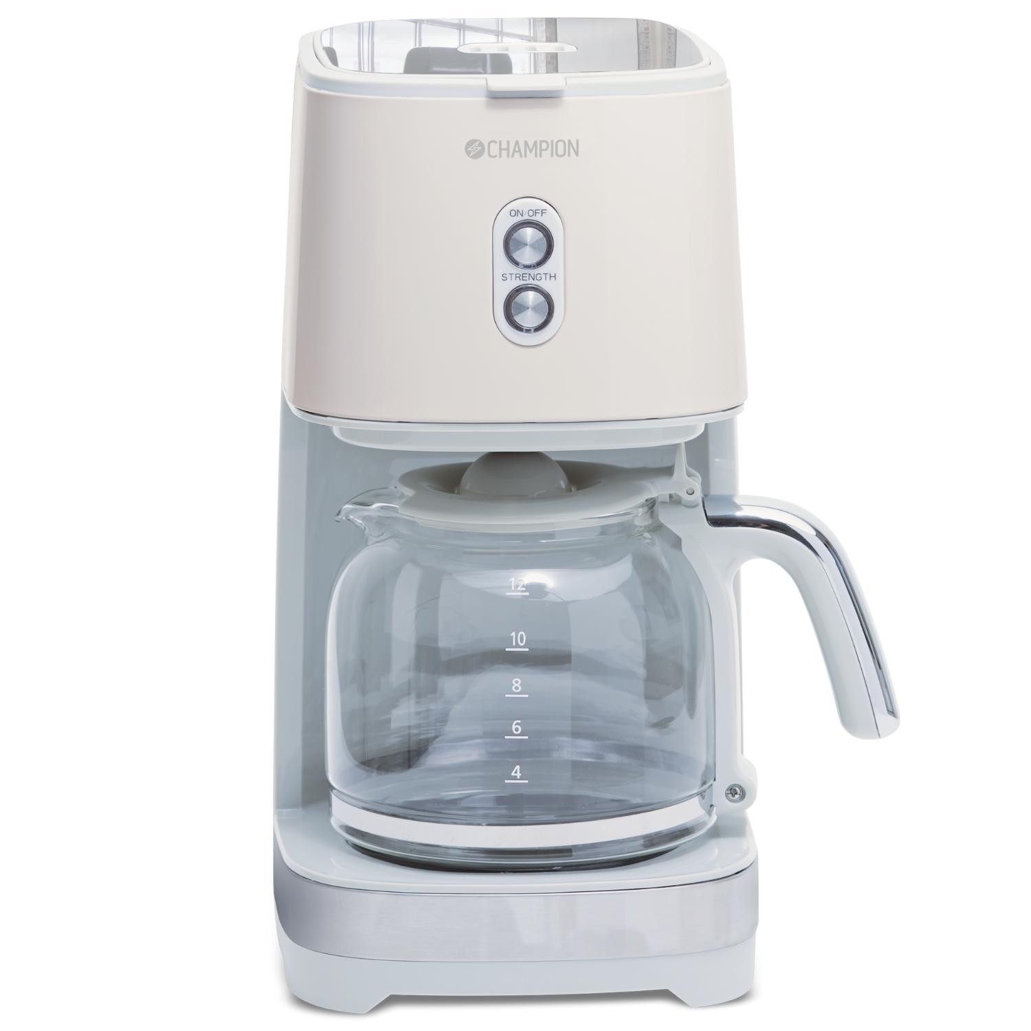 Kaffebryggare Champion 12-koppar/1,5L KB610 Creme White Series