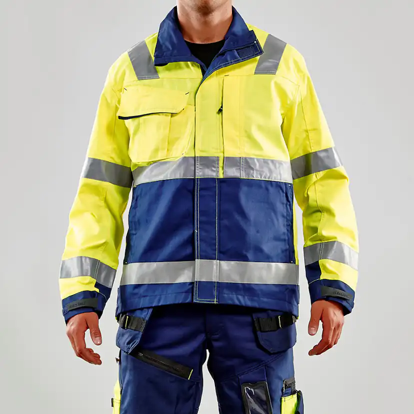 Varseljacka klass 3 Gul/Marinblå XXL Storlek: 2XL, Gul/Marinblå