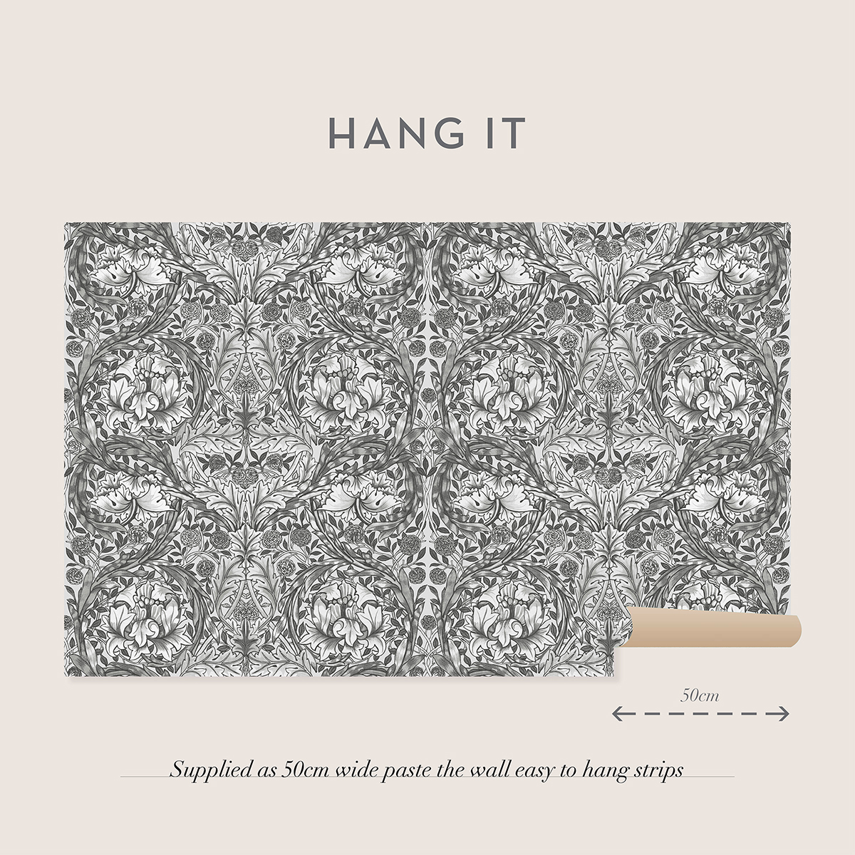 Fototapet William Morris At Home African Marigold Grey