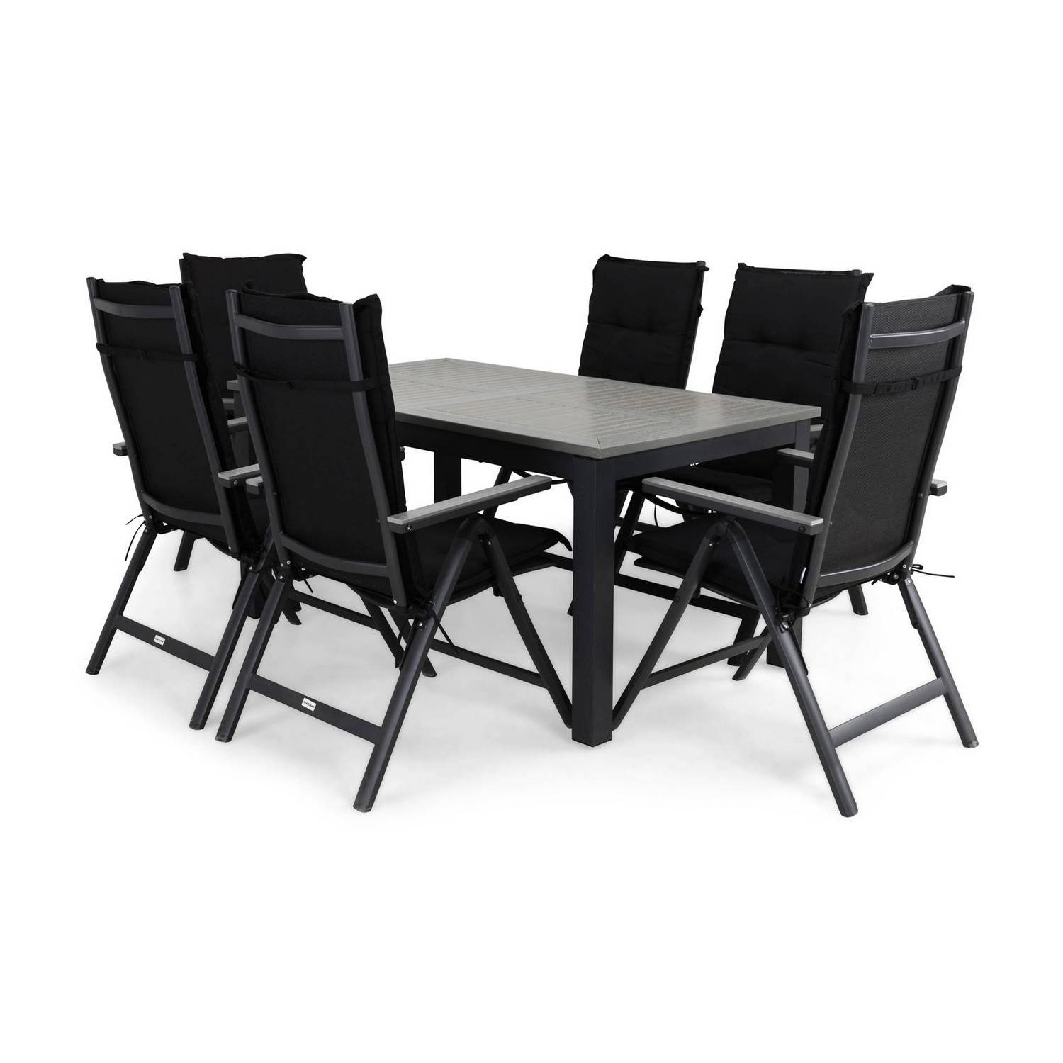 Matgrupp Comfort Garden Monaco Matgrupp Utomhus 152-210x90med 6 Monaco Light Positionsstol Dyna