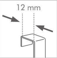Duschväggskrok Noko matt-black 2-pack Svart