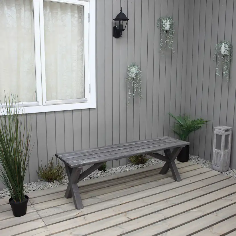 SCOTTSDALE bench 140 Grå, 1400 mm