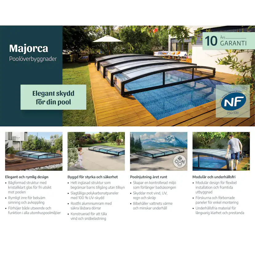 Pooltak Canopia by Palram Stockholm 4x6 m
