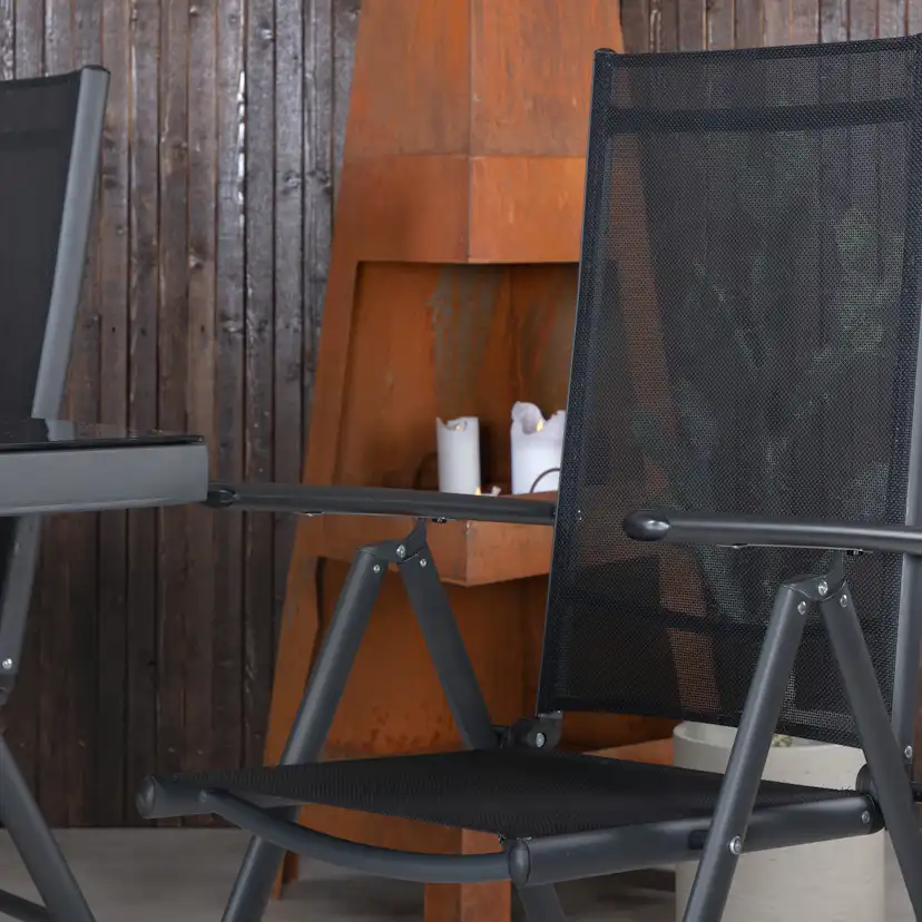 Matgrupp Venture Home Dallas Matgrupp Utomhus 193cm med 4 Break Positionsstolar