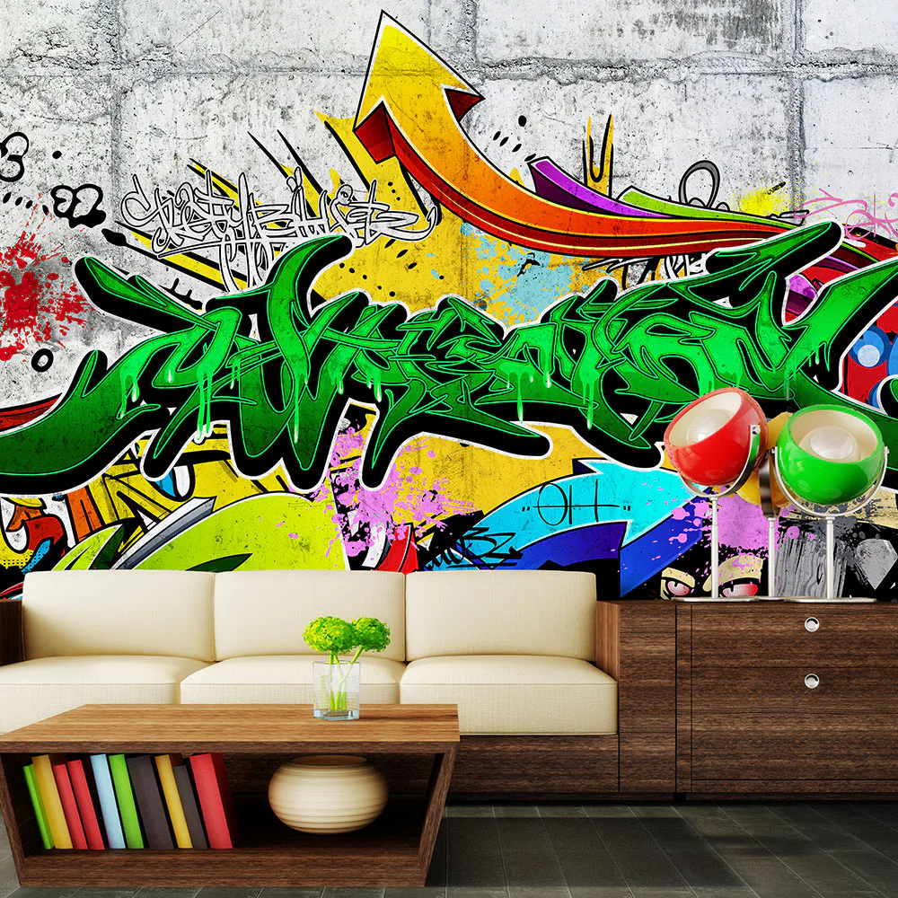 Fototapet Arkiio Självhäftande Urban Graffiti