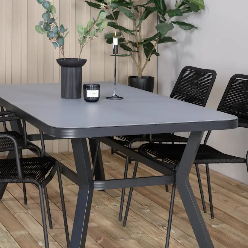 Matgrupp Utomhus Venture Home Vyn med 4 Lumi Trädgårdsstolar
