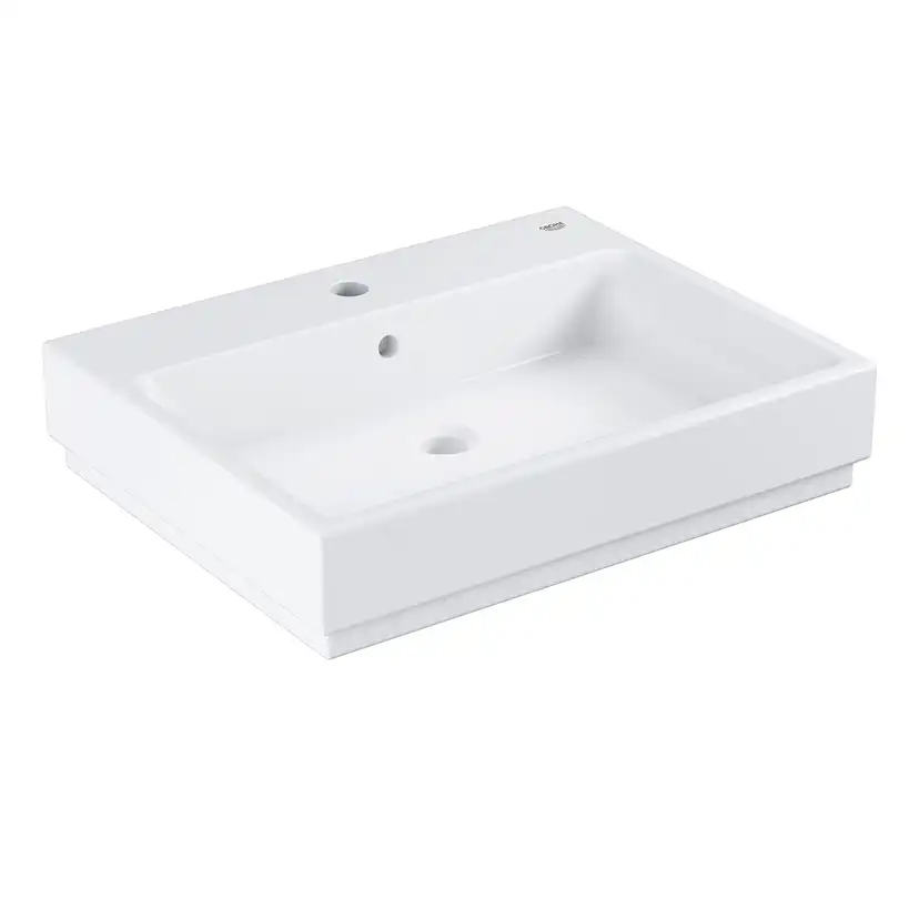 Tvättställ Grohe Cube Ceramic 39477 60 cm Bänktvättställ