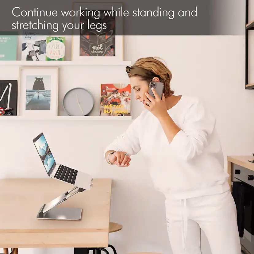 Laptopställ Desire2 Supreme Sit-Stand Aluminium