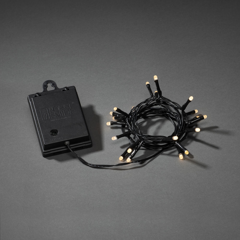 Slinga 120 varmvita LED frost. L: 12,4 m, 120 st LED