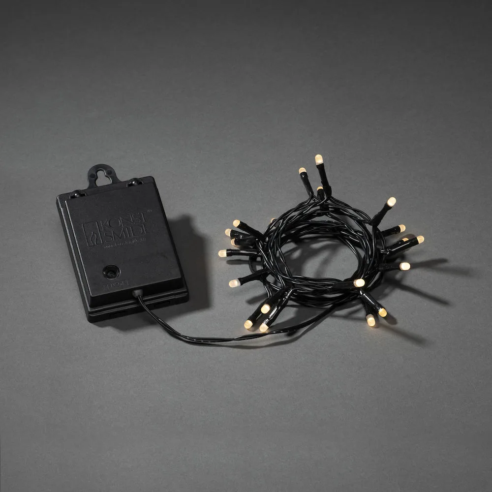 Slinga 120 varmvita LED frost. L: 12,4 m, 120 st LED