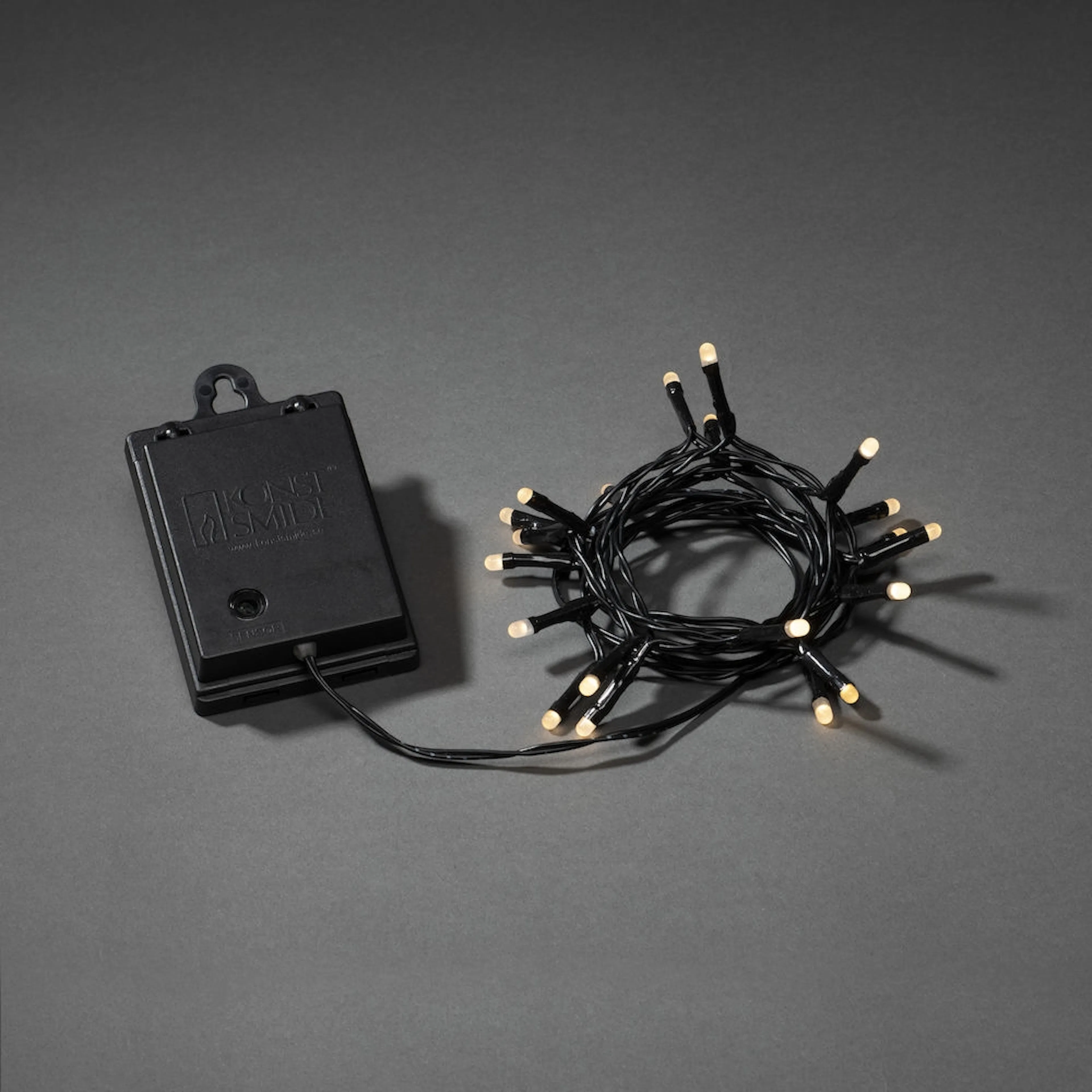 Slinga 120 varmvita LED frost. L: 12,4 m, 120 st LED