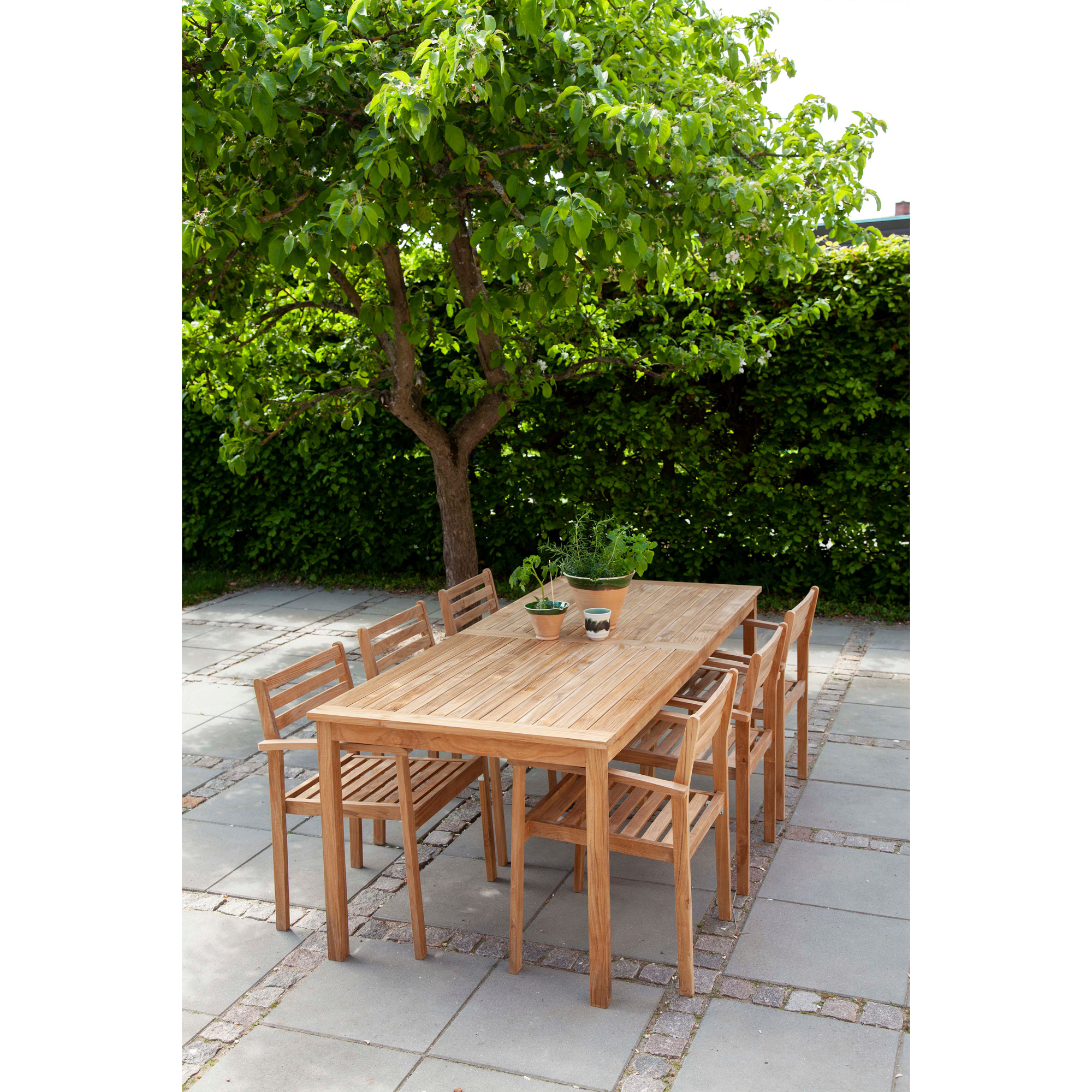Trädgårdsbord Cinas Oxford/Rosenholm Teak 210x90 cm