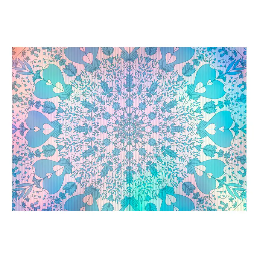 Fototapet Arkiio Självhäftande Girly Mandala Blue