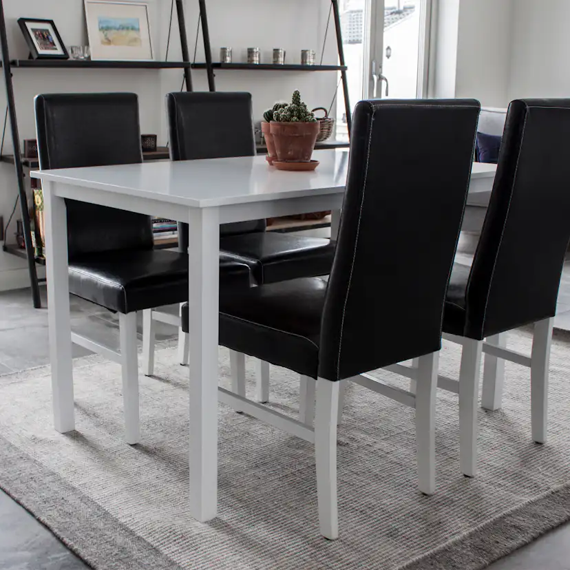 Matgrupp Venture Home Aleyna 160/240 med 8 Copacabana Karmstolar