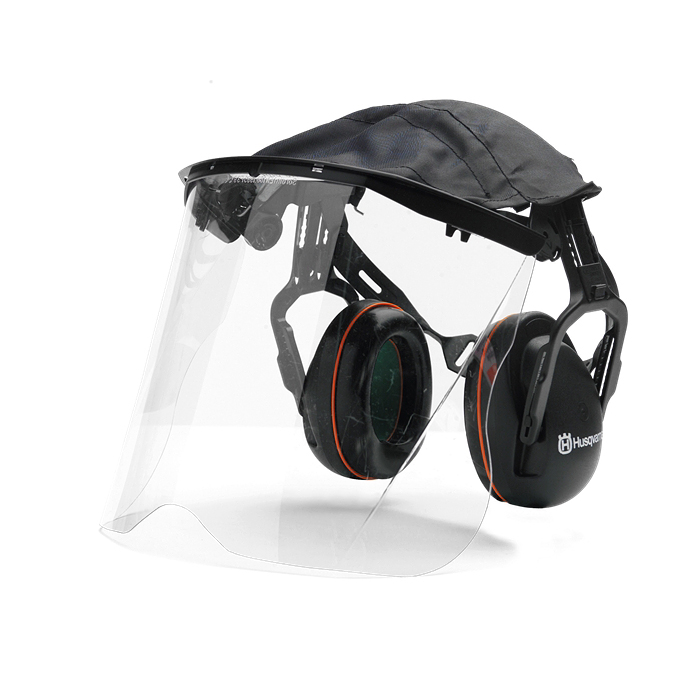 Hörselskydd Husqvarna med Plexivisir