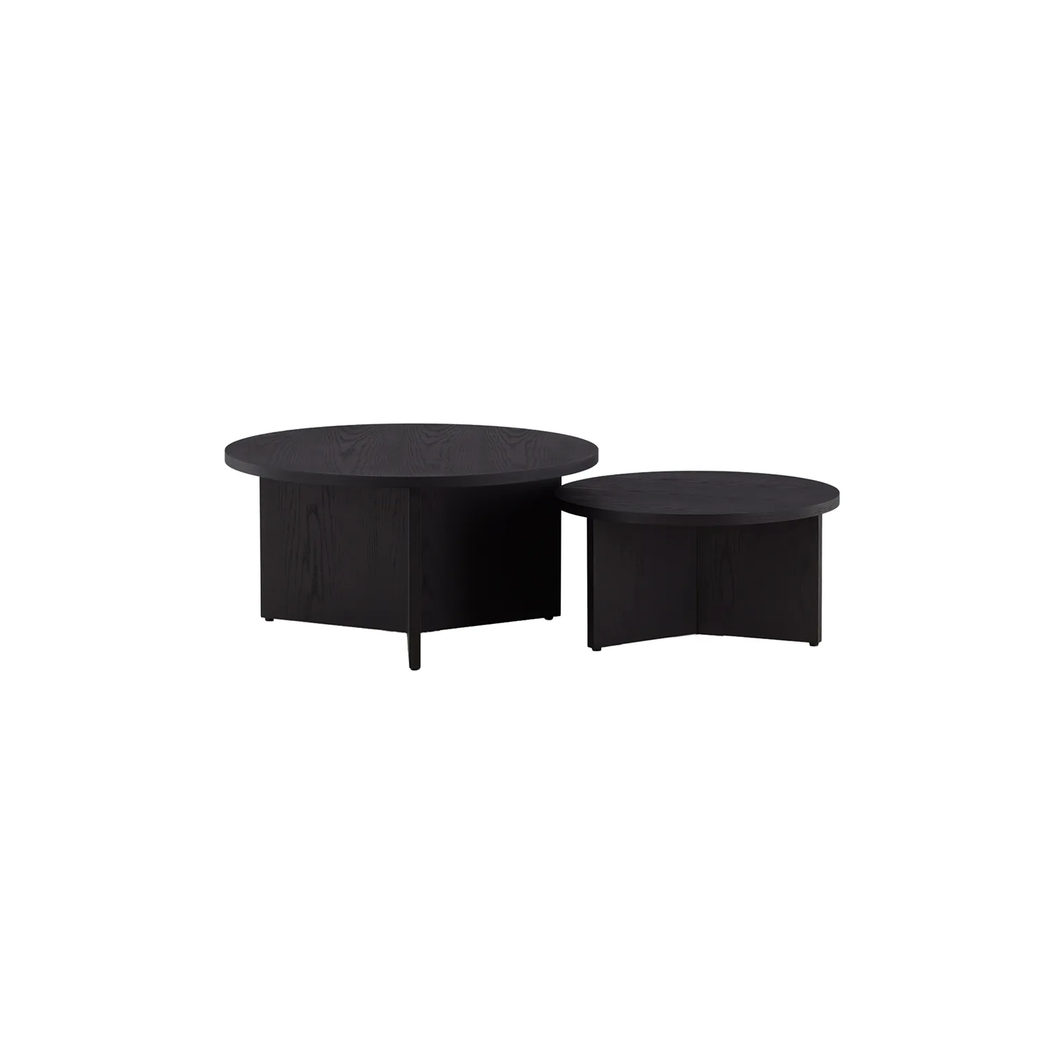 Saltö Small Sofa Table - Black / Wood +Saltö Large Sofa Tabl Svart