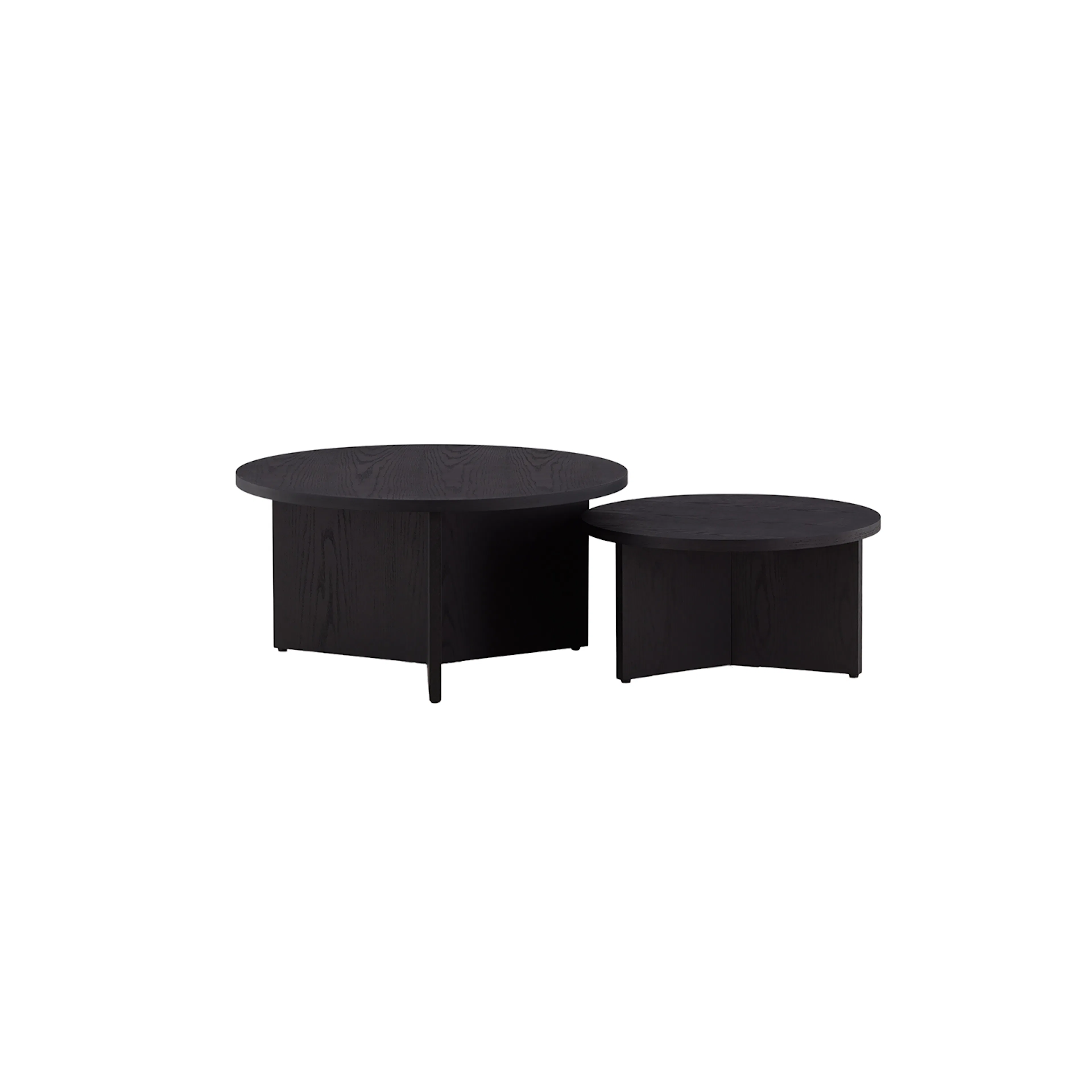 Saltö Small Sofa Table - Black / Wood +Saltö Large Sofa Tabl Svart