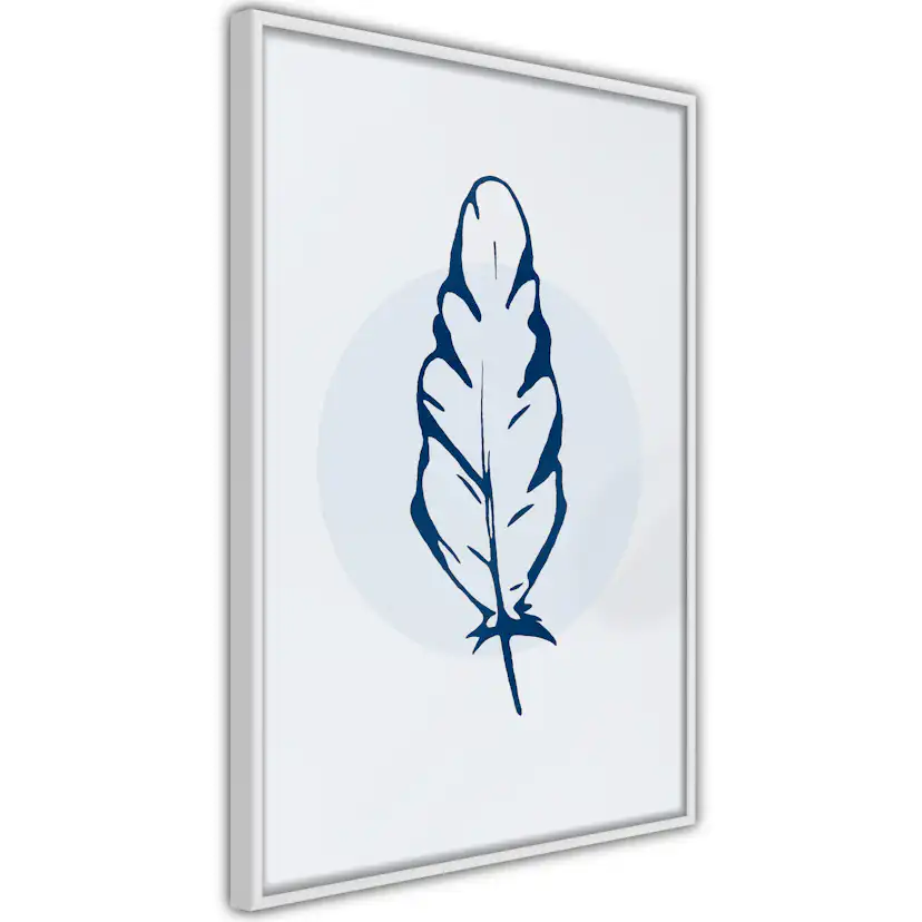 Poster Artgeist Affisch Blue Feather