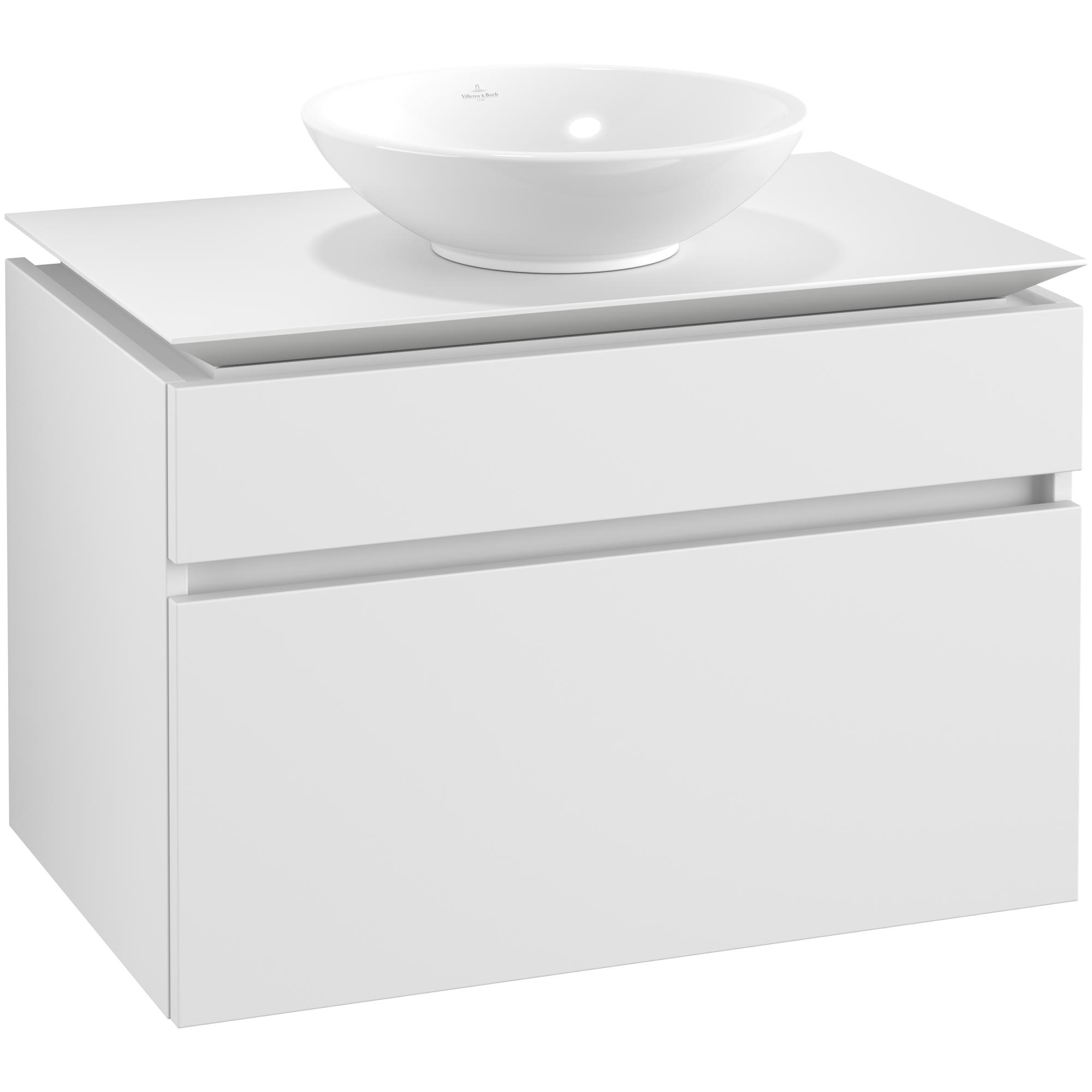 Tvättställsskåp Villeroy & Boch Legato 800 med 2 Lådor för Ytmonterat Tvättställ