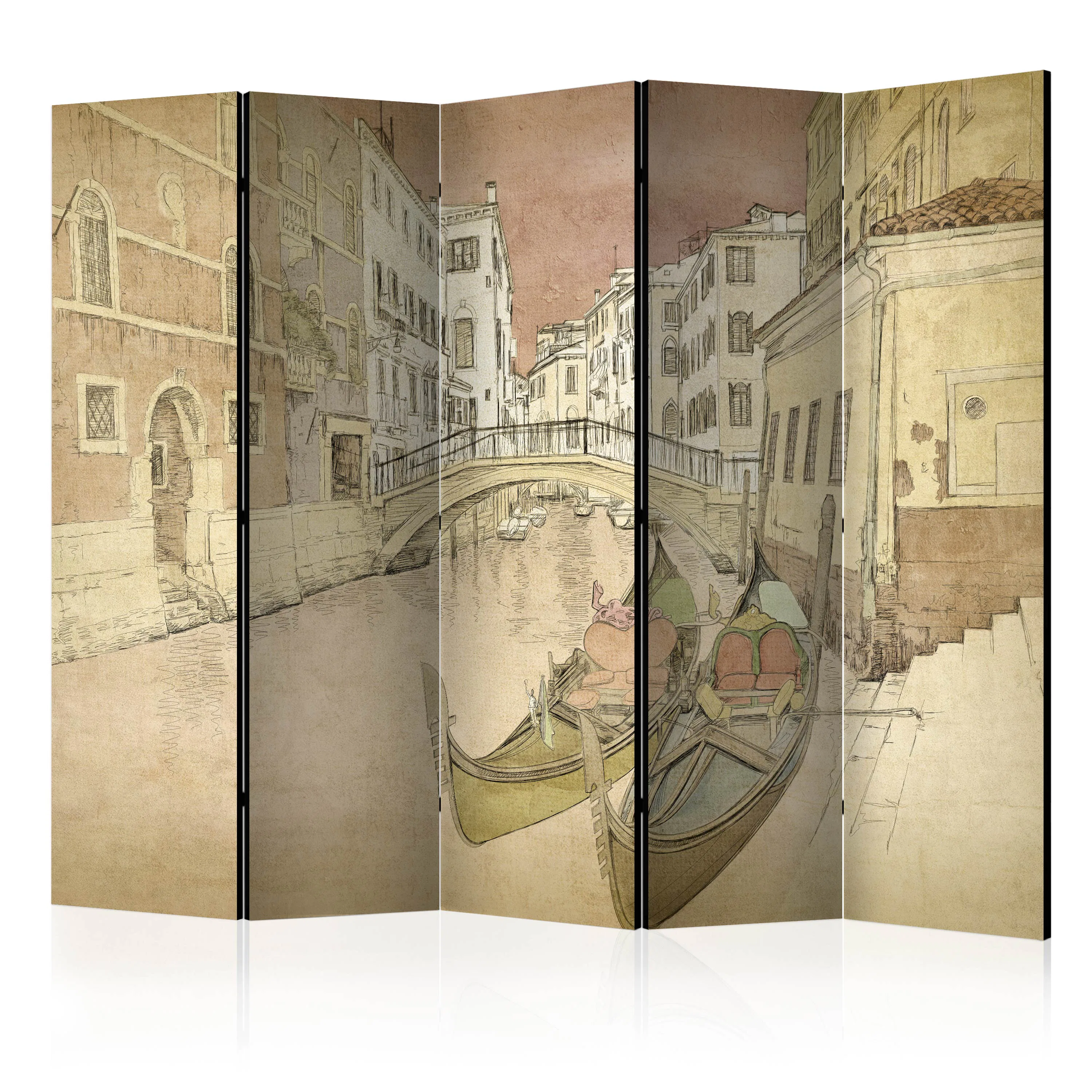 Rumsavdelare Skärmvägg Arkiio Gondolas in Venice II 225x172 cm