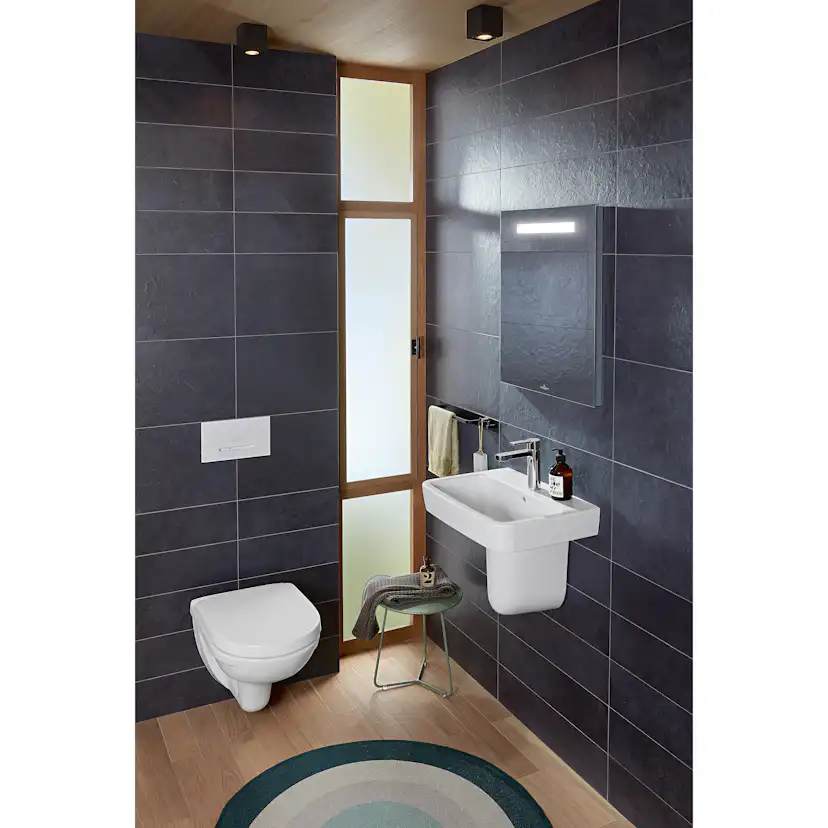 Spolknapp Villeroy & Boch ViConnect installationssystemen 92 Mattvit