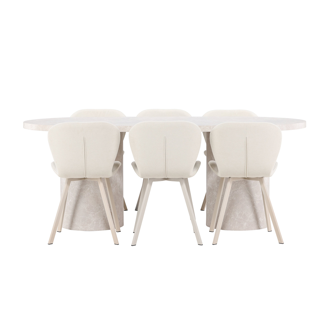 Matgrupp Venture Home Narvik med 6st Lilja Matstolar