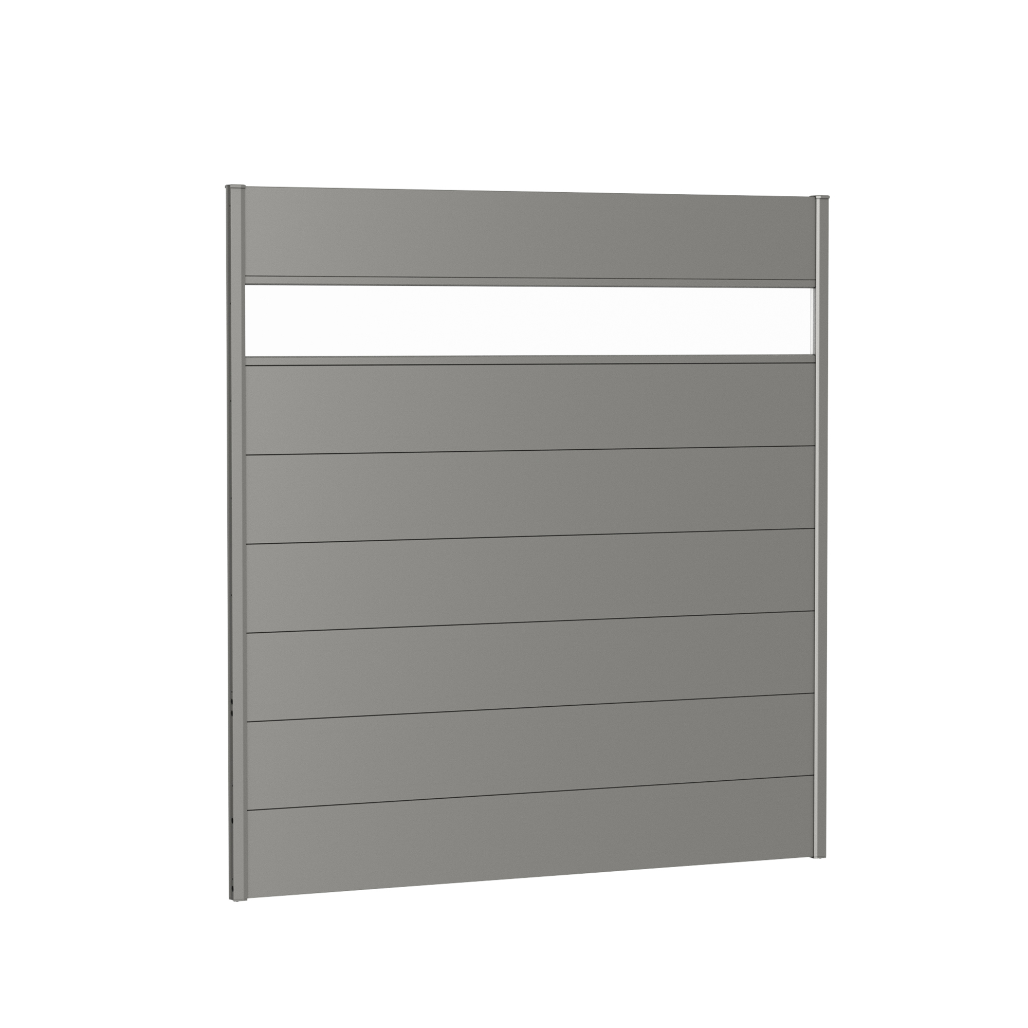 Väggpanel för Skärmvägg akrylglas 180x180 metallic kvarts-gr Kvartsgrå