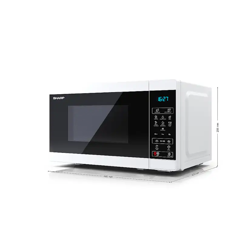 Fristående Mikrovågsugn Sharp YC-MS02E-W