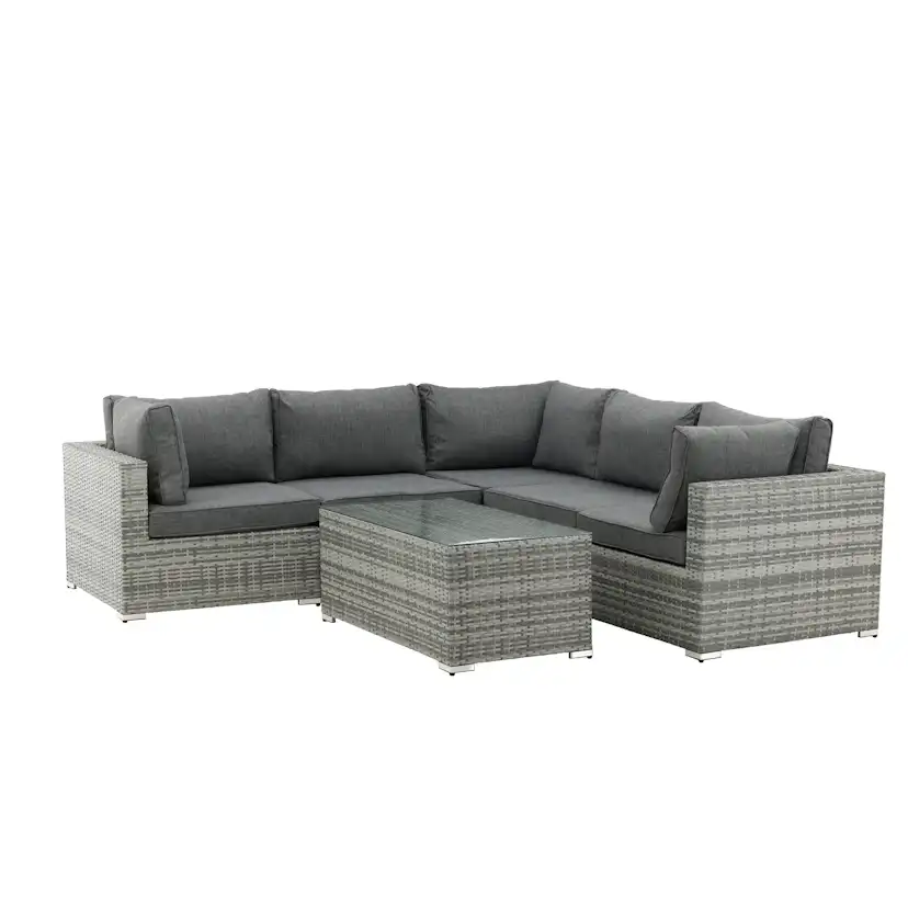 Amazon Modulsoffa 3+2+1 - Grå / grå dyna Grå