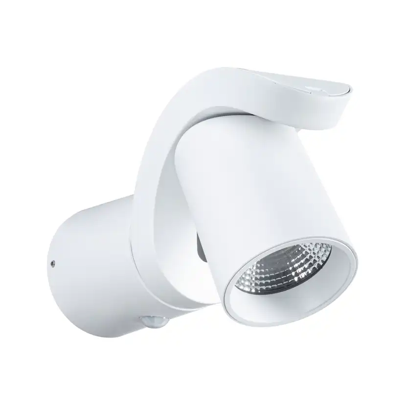 Fasadbelysning LED Paulmann Cuff med Skymningsstyrd rörelsedetektor IP44 230V Färg: Vit
