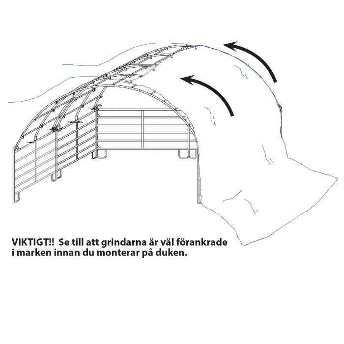 Vindskydd Kellfri 6 x 6 m