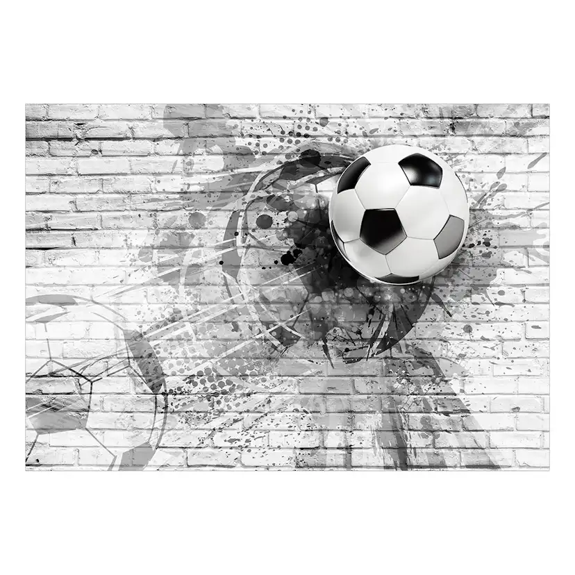 Självhäftande fototapet - Dynamic Football 98x70 Storlek: 98x70 cm
