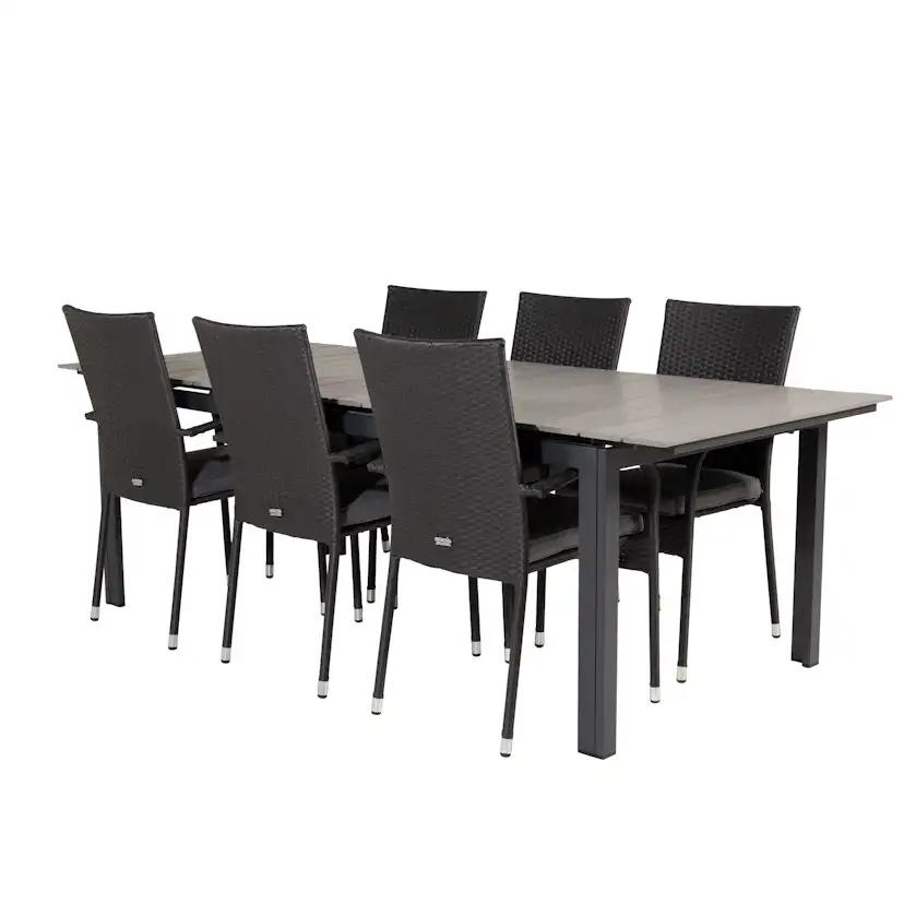 Matgrupp Venture Home Lova 224/324 med 6 Asta Stolar