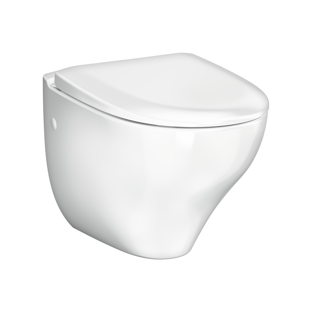 WC-SKÅL NAUTIC 1530 VÄGG-WC HF SLIM VIT Hårdsits