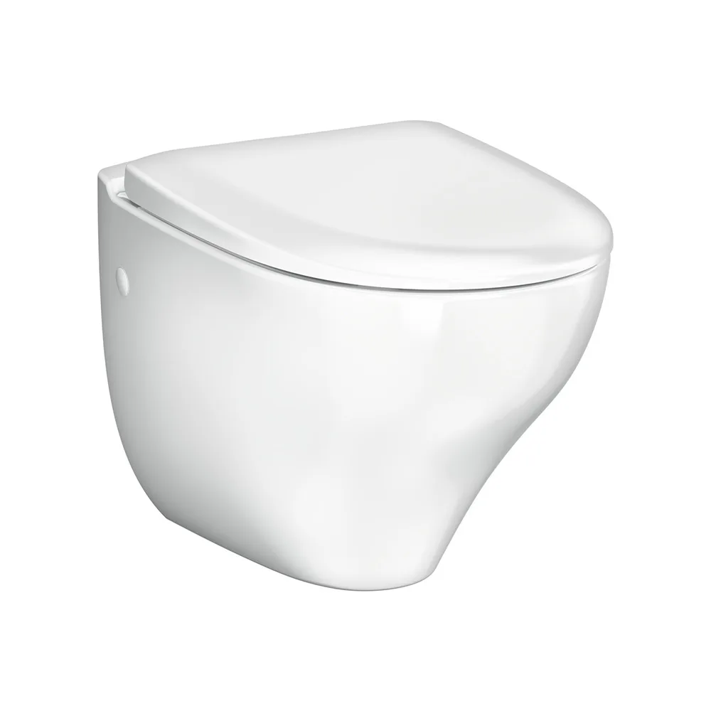 WC-SKÅL NAUTIC 1530 VÄGG-WC HF SLIM VIT Hårdsits
