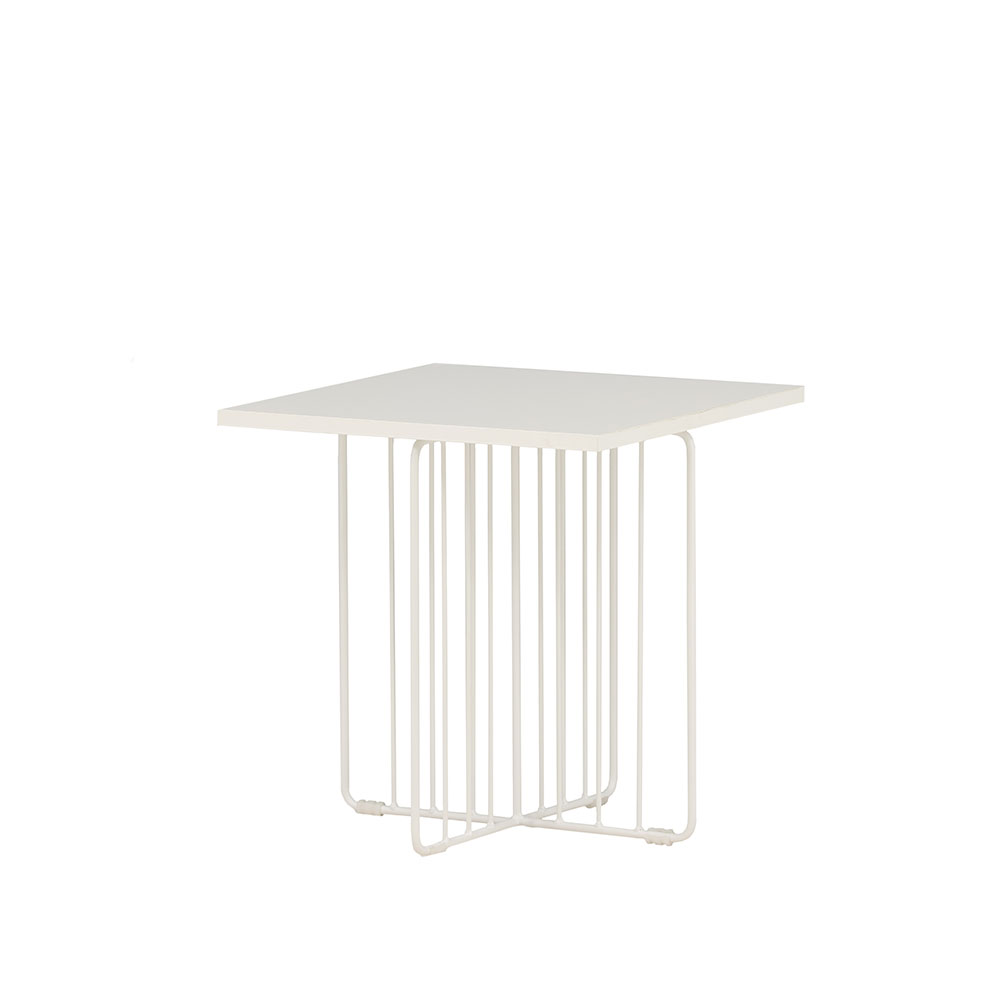 Dayton Sofa Table - White powder coating / White MDF Vit
