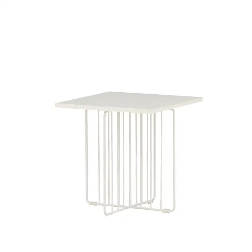 Dayton Sofa Table - White powder coating / White MDF Vit