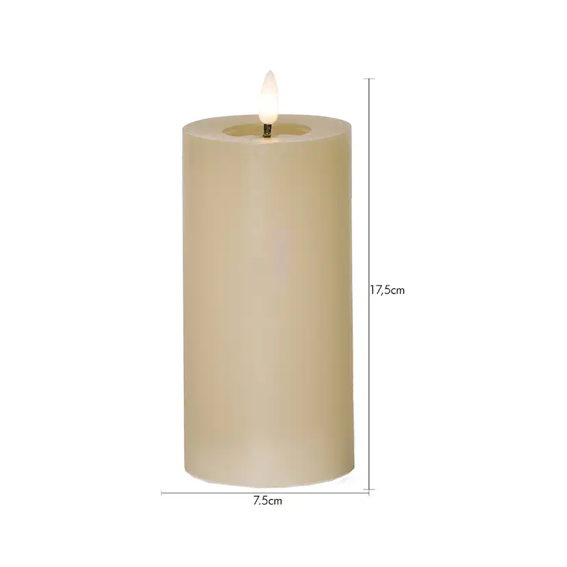 LED-Blockljus Star Trading Flamme Flow 17,5 cm