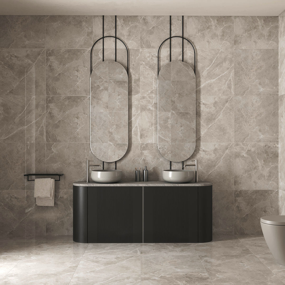 Klinker Tenfors Pulpis Mid Grey Marmor Blank 60x60