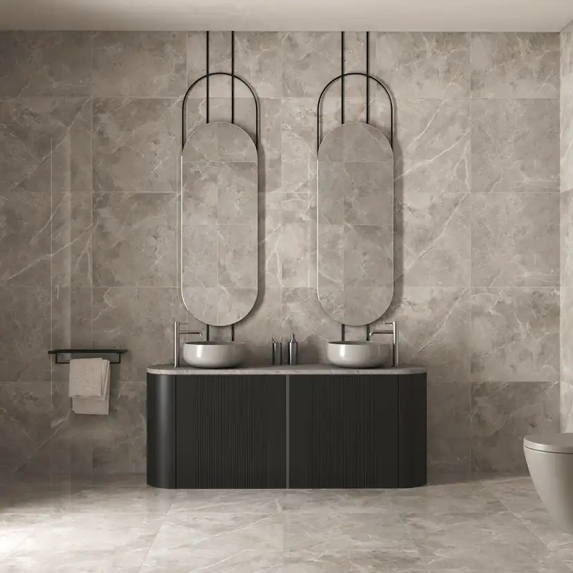 Klinker Tenfors Pulpis Mid Grey Marmor Blank 60x60